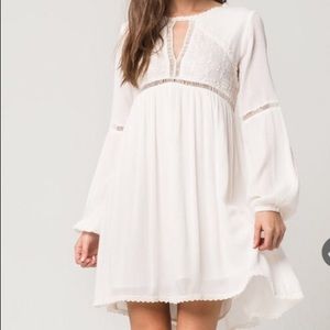 Patrons of Peace white lace dress